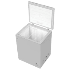 Chest Freezer, 142L, White Inner, Silv
