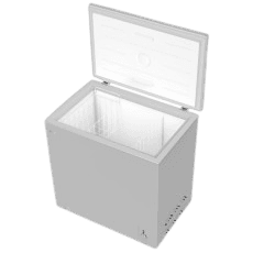Chest Freezer, 199L, White Inner, Silv