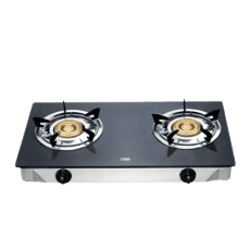 Gas Stove, Glass Top, Double Burner, B