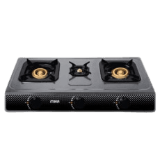 Gas Stove, Non-Stick, Tripple Burner,