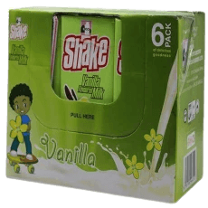 Kcc shake 6 pack 250ml vanilla flavour