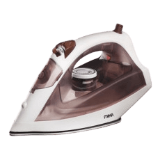 Steam Iron, Ceramic Soleplate, White &