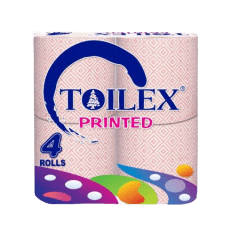 Toilex Toilet Tissue Printed 4s Unwrap