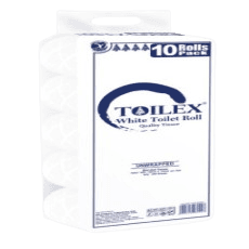 Toilex Toilet Tissue White 10s Unwrapp