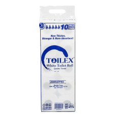 Toilex Toilet Tissue White 10s Wrapped
