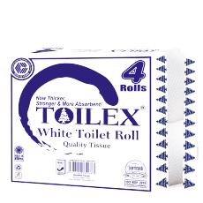 Toilex Toilet Tissue White 4s Unwrappe